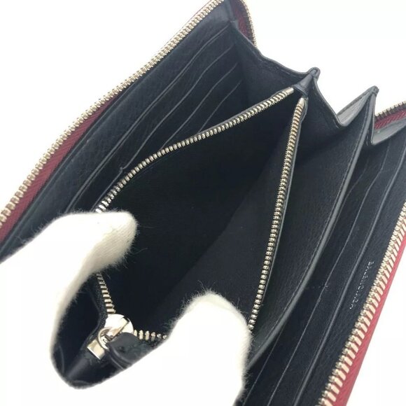 BALENCIAGA logo Everyday Continental Zip Around Long Wallet Unused - Picture 11 of 12